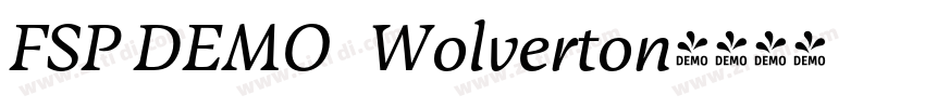 FSP DEMO   Wolverton字体转换